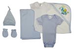 Bambini Newborn Baby Boy 6 Pc Layette Baby Shower Gift Set