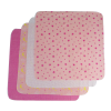 Bambini Pink Four Pack Receiving Blanket