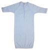 Bambini Preemie Solid Blue Gown - 2 Pack