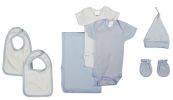 Bambini Newborn Baby Boy 7 Pc Layette Baby Shower Gift Set