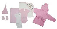 Bambini Essential Newborn Baby Girl 7 Piece Layette Set