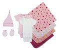 Bambini Essential Newborn Baby Girl 8 Piece Layette Set