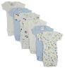 Bambini Preemie Boys Short Sleeve Printed 6 Pack