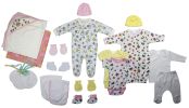 Bambini Newborn Baby Girl 19 Pc Layette Baby Shower Gift Set