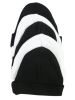 Bambini Black & White Baby Caps (Pack of 5)