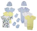 Bambini Newborn Baby Boys 10 Pc Layette Baby Shower Gift Set