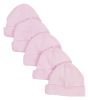 Bambini Pink Baby Cap (Pack of 5)