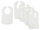 Bambini White Interlock Bib (Pack of 5)