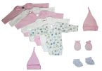 Bambini Newborn Baby Girl 9 Pc Layette Baby Shower Gift Set