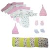 Bambini Newborn Baby Girl 21 Pc Layette Baby Shower Gift Set