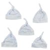 Bambini Blue Knotted Baby Cap (Pack of 5)