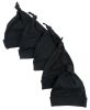 Bambini Black Knotted Baby Cap (Pack of 5)