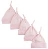 Bambini Pink Knotted Baby Cap (Pack of 5)