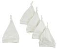 Bambini White Knotted Baby Cap (Pack of 5)