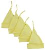 Bambini Yellow Knotted Baby Cap (Pack of 5)