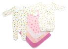 Bambini Newborn Girls 6 Piece Layette Set