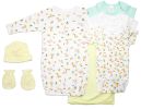 Bambini Neutral Newborn Baby 7 Pc Layette Baby Shower Gift Set