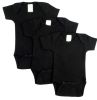 Bambini Black Onesie (Pack of 3)