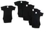 Bambini Black Onesie (Pack of 5)