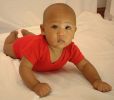 Red Interlock Short Sleeve Bodysuit Onesie