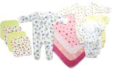 Bambini Newborn Baby Girls 13 Pc Layette Baby Shower Gift Set