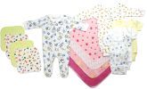 Bambini Newborn Baby Girls 13 Pc Layette Baby Shower Gift Set