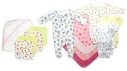 Bambini Newborn Baby Girls 14 Pc Layette Baby Shower Gift Set