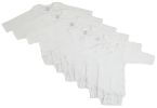 Bambini Long Sleeve White Onezie 6 Pack