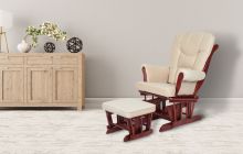 Sleigh Design Glider (Color: Cherry)
