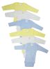 Bambini Boys' Pastel Long Sleeve Onesie 6 Pack