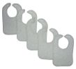 Bambini Grey Baby Bibs (Pack of 5)