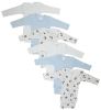 Bambini Boys Longsleeve Printed Onesie Variety 6 Pack