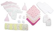 Bambini Newborn Baby Girls 17 Pc Layette Baby Shower Gift Set