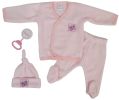 Bambini 4 Piece Fleece Set - Pink