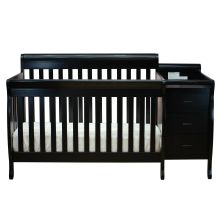 Kimberly Convertible Crib (Color Option: Black)