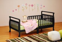 Anna Toddler Bed (Color Option: Black)